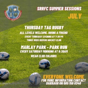 The SRRFC Summer Sessions are starting this weekend