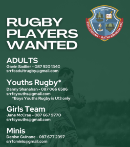 Rugby Players wanted for 22/23 Season